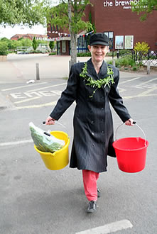 Early birds out and about will be button-holed and festooned