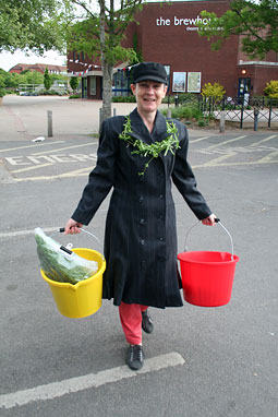 Early birds out and about will be button-holed and festooned